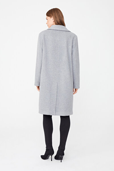 Naramaxx Çift Düğmeli Uzun Kaban