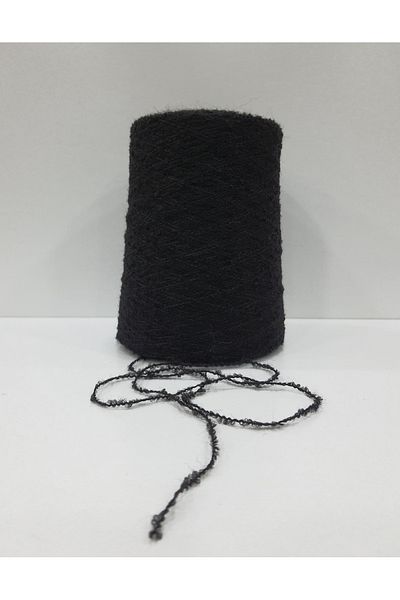 İPLİKOUTLET Μαύρο Χρώμα Εισαγόμενο Merino Boucle String 400 γραμμάρια