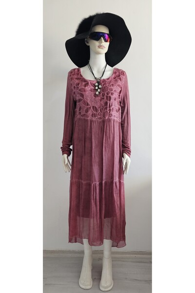 Tuana Leather İtalyan Yün Elbise