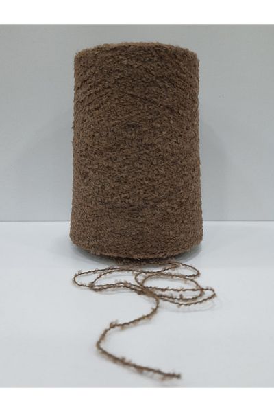 İPLİKOUTLET Χρώμα κακάο Εισαγόμενο Merino Boucle Σχοινί 400 γραμμάρια