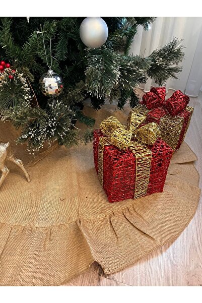 Biz Class Christmas Pine Tree Cover Jute 90 cm Pine Tree Cover Christmas Tree Cover