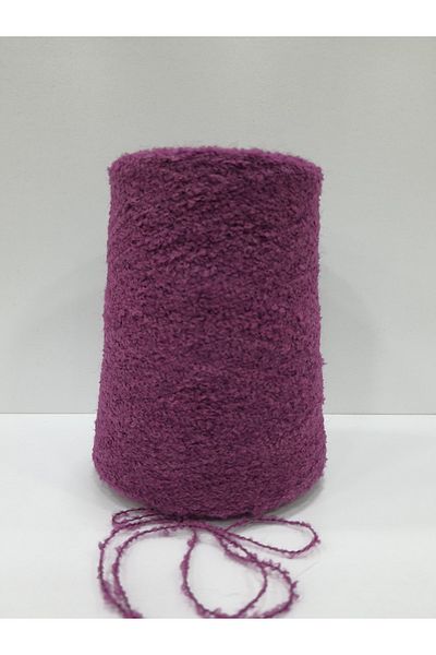 İPLİKOUTLET Μωβ Χρώμα Εισαγόμενο Merino Boucle Σχοινί 400 γραμμαρίων