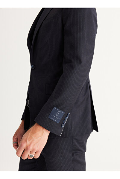 ALTINYILDIZ CLASSICS Normal Bel Yünlü Slim Fit Koyu Lacivert Erkek Takım Elbise 4c3024100006