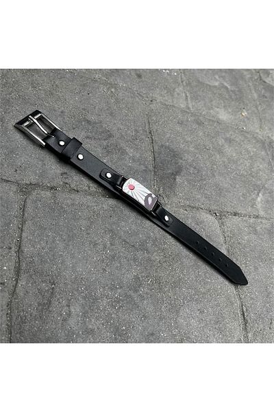 Karakedi Anime Demon Slayer: Kimetsu No Yaiba Tanjiro Leather Bracelet
