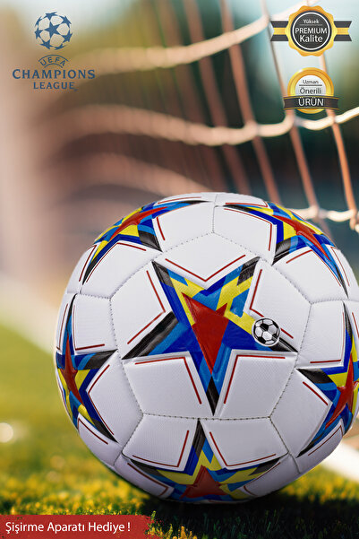 x1marka Orijinal Uefa Şampiyonlar Ligi Dikişli Futbol Topu Halı Saha Çim Beto...