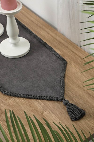 Aisha's Design 90x30 Tasseled Runner,r-31k