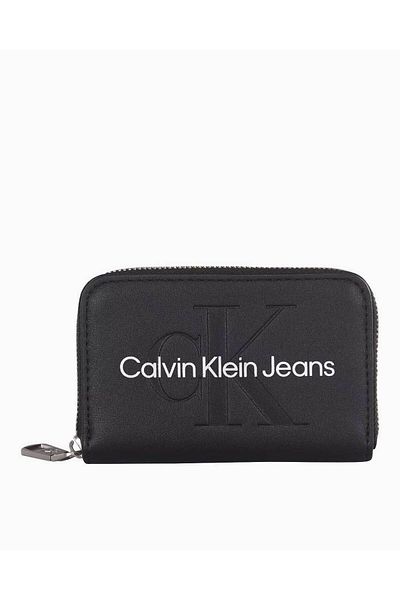 Calvin Klein Sculpted Zip Around Mono Wallet