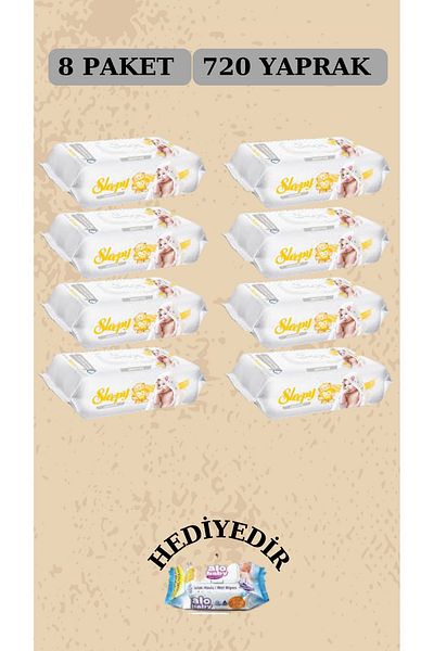 Sleepy Sensitive Wet Towels 8x90 8 Pack 720 Sheets
