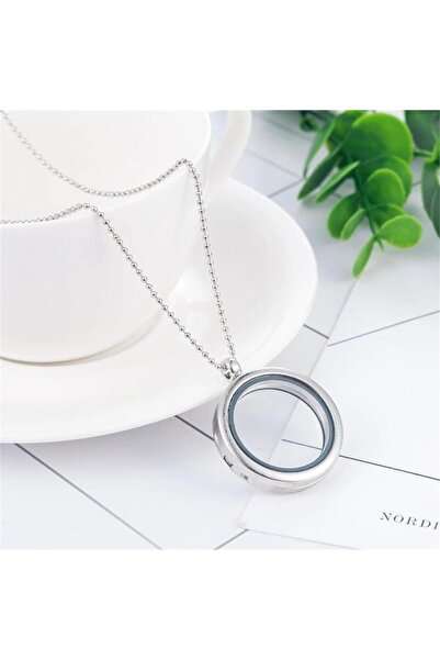 Karakedi Magnetic Steel Wish Necklace with Openable Glass Inside and Lid