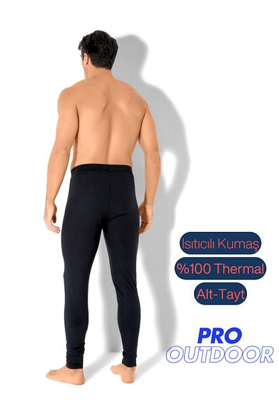 socksbox Ανδρικά μαύρα εσώρουχα θερμικού πάτου / Pro Outdoor Series / Level 2 / Original Thermal Fabric
