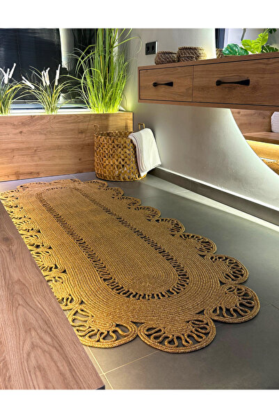 HomeTurko Moderin Hasır, Jüt Desenli, Naturel - Jüt Dekoratif Kilim, Paspas, ...
