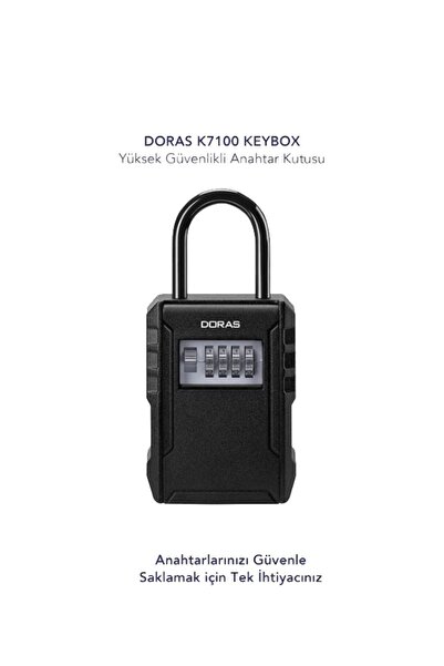 Doras Keybox Şifreli Anahtar Kutusu Kancalı Yeni Seri AirBNB  Su Geçirmez
