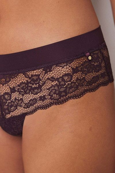 Women'secret Garnet microfibre wide Brazilian briefs
