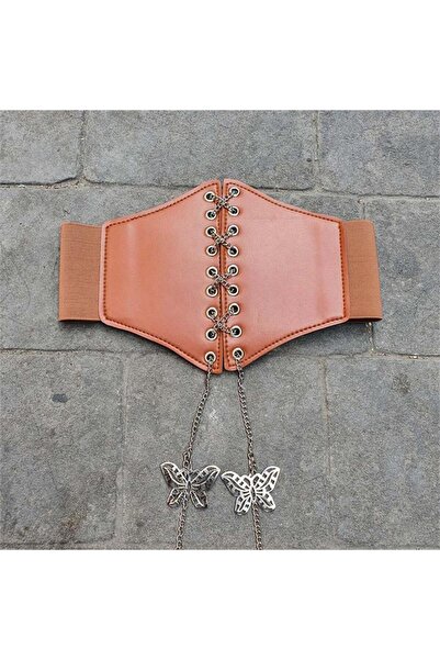 Karakedi Жіночий корсет з ланцюжковою застібкою, з отворами для ніг і пташини...