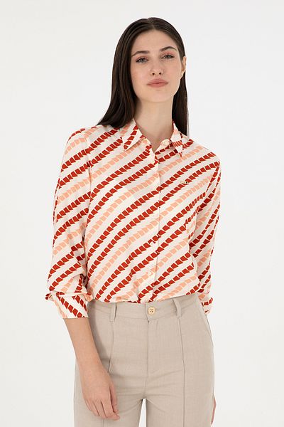 U.S. Polo Assn. Women's Cream Long Sleeve Shirt 50297090 -Vr071