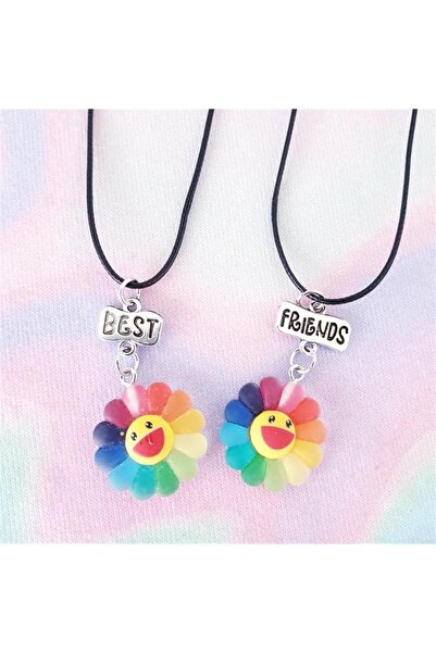 Karakedi Billie Eilish Happy Flower Bff Kolye