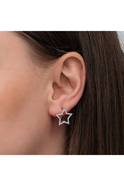 Skygo Gümüş Yıldız Kadın Küpe