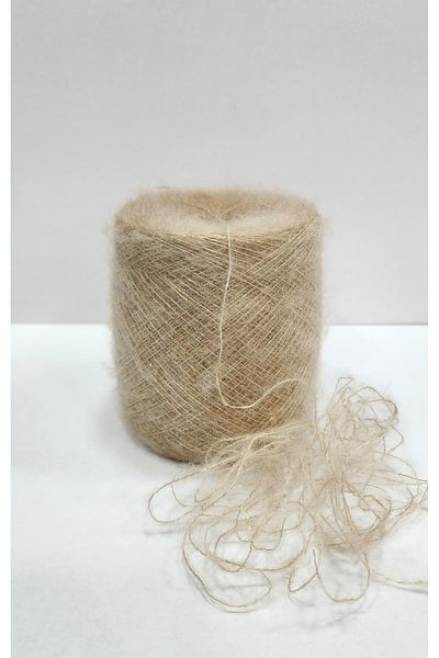 İPLİKOUTLET 14,0 Nm Μπεζ Self Gold Glitter Mohair String 100 γραμμάρια