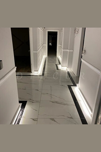DİECOR Dekoratif Boyanabilir 1 Adet 11,5 Cm Polistren Süpürgelik