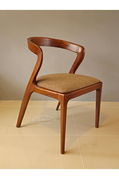 KleinHaus Furniture Bangkok Ahşap Yemek Sandalyesi (Değiştirilebilir Renk ve Kumaş)