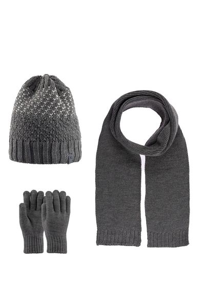 Zekids Boy's Pilling Proof Scarf Beanie Gloves Set