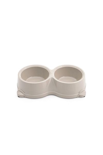 SENNEDİLERSEN Gemon Duo Food and Water Container Beige 0,60 Lt 27X14.5X6 cm