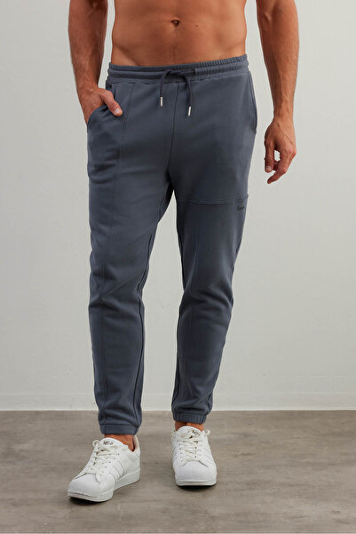 Syah Erkek Pamuklu Cepli Kesik Detaylı Pantolon