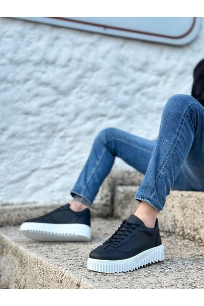 BOA Ba0802 Boa Black Color High Sole Men's Casual Shoes