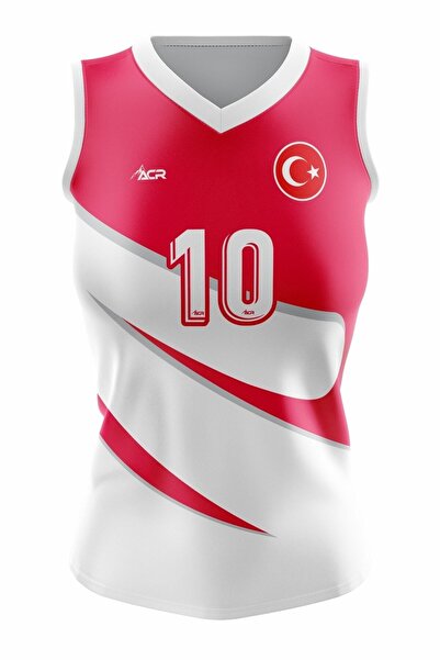 ACR Giyim Tekstil Forma Baskı Voleybol Forması Model Star - Kişiye Özel Isim Ve Numara Yazılabilir, Dijital Baskı Tasarım Tek Üst