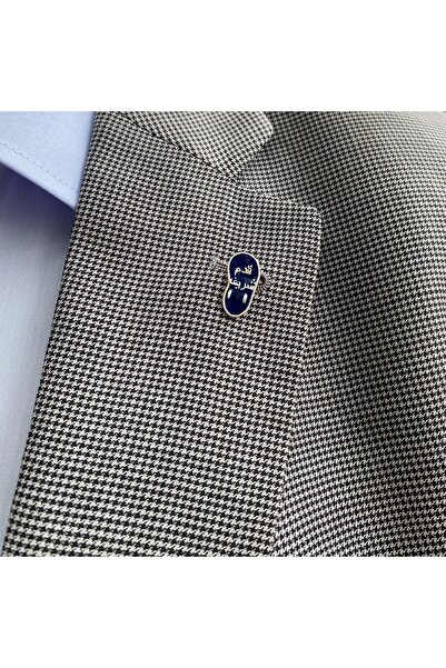 Sima Silver Gümüş Aksesuar Nali Şerif Kademi Şerif Erkek Rozet Yaka Iğnesi Takı