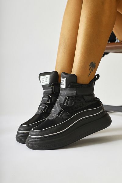 Limoya Festina Μαύρο Ύφασμα Λεπτομερείς Velcro Sports Γυναικείες Μπότες, Γυναικεία Μποτάκια