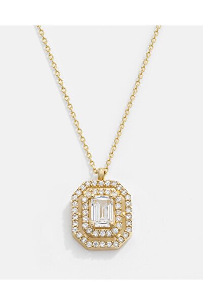 MEKS JEWELS 14 Ayar Altın Baget Kolye