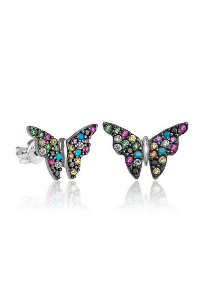 Skygo Silver Mix Butterfly Earrings