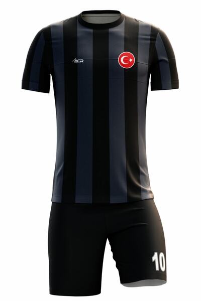 ACR Giyim Tekstil Forma Baskı Futbol Forması Tek Üst Siyah&beyaz&gri Model - ...