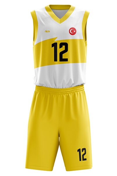 ACR Giyim Tekstil Forma Baskı Basketbol Forması Fırça Model Kişiye Özel Baske...