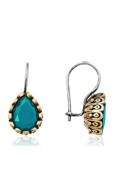 Skygo Turquoise Silver Drop - Authentic Women's Earrings