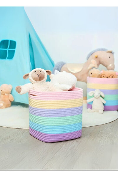 HomeTurko Jute 3-Piece Hand-Woven Organizer Box Home Office Room Hotel Storage Accessory