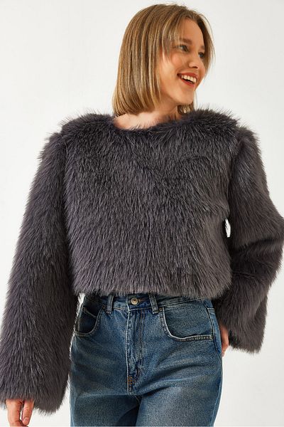 Bianco Lucci Women's Plush Lined Sweater 8402 60261063