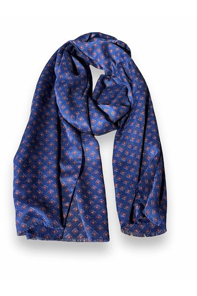 CROATE Wool Silk Printed Scarf