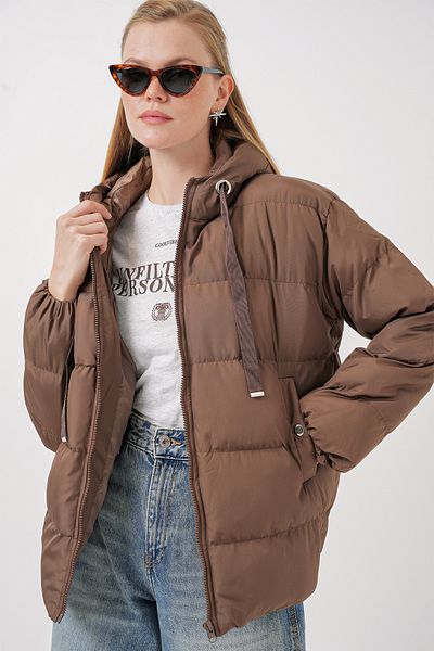 Bigdart 5117 Pufferjacke mit Kapuze – Cappucino