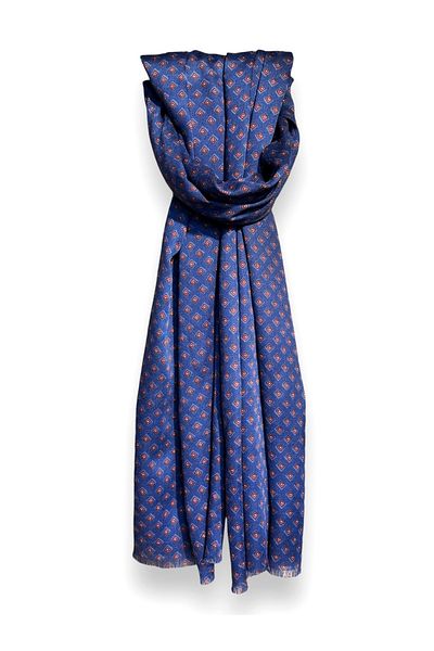 CROATE Wool Silk Printed Scarf