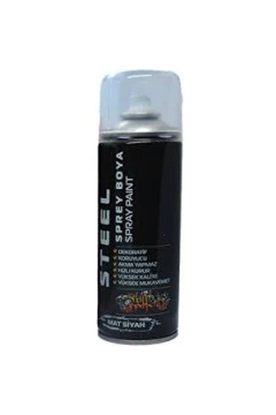 STEEL Sprey Boya 200ml Siyah