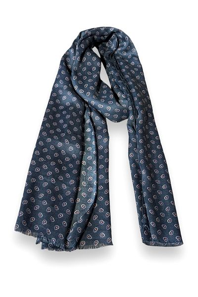 CROATE Wool Silk Printed Scarf