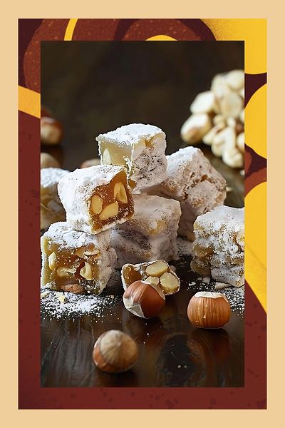 Mim and More Hazelnut Turkish Delight - Turkish Delight with Hazelnuts, 200 g