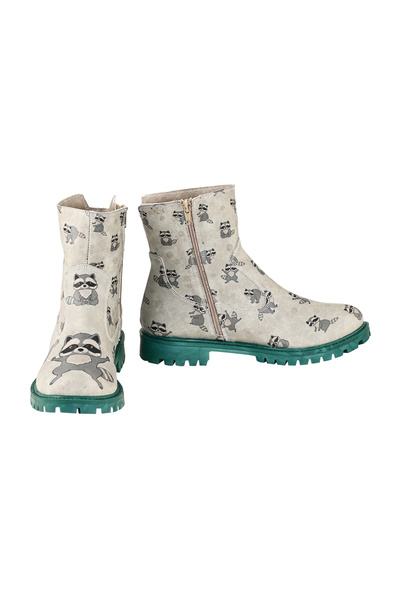 Streetfly Kadın Renkli Desen Fermuarlı Bot