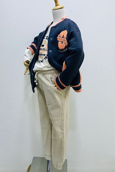 Çikoby Boys Children's College Coat Pants T-Shirt Suit