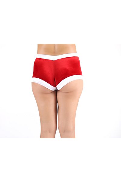 NSMLİFE Women's New Year's Velvet Cherry Pompom Boxer New Year's Underwear