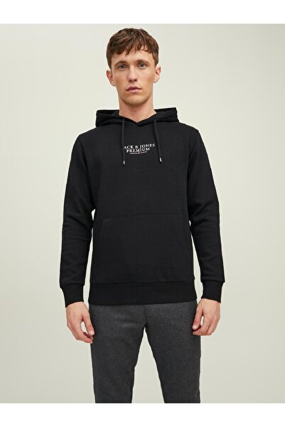 Jack & Jones Jprbluarchie dukserica s kapuljačom Noos crna