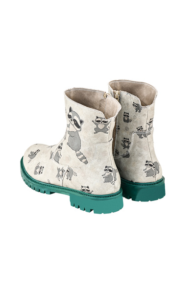 Streetfly Kadın Renkli Desen Fermuarlı Bot