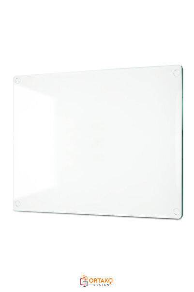 Ortakçı Design Şeffaf Saydam | Temperli Cam Kesme Tahtası - Cam Kesme Tablası 25*35
